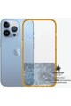 PanzerGlass Husa de protectie  pentru Apple iPhone 13 Pro, Transparenta / Rama Galben-Mustar Femei