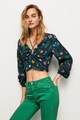 Pepe Jeans London Gracia mintás crop felső női