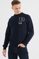 Pepe Jeans London Bluza sport cu aplicatie din material terry Pike Barbati