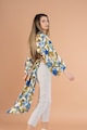 RESENSE Bluza crop din satin cu maneci kimono Heidi Femei