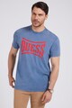 GUESS JEANS Tricou cu decolteu la baza gatului si imprimeu logo Barbati