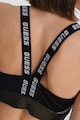 GUESS Bustiera cu burete si benzi logo pentru fitness Femei