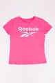 Reebok Памучна тениска Lock с лого Момичета