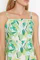 Trendyol Trópusi mintájú miniruha állítható pántokkal női