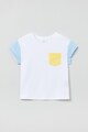 OVS Памучна тениска с дизайн с цветен блок Момичета