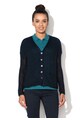 United Colors of Benetton Cardigan bleumarin tricotat cu perforatii Femei