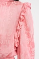 Versace Jeans Couture Rochie mini cu volane si decupaj Femei