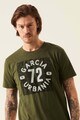Garcia Szűk fazonú póló kontrasztos logómintával férfi