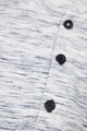 Garcia Szűk fazonú póló gombos hasítékkal és gumis logós foltrátéttel férfi