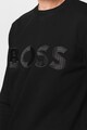 BOSS Stadler normál fazonú pulóver logós foltrátéttel férfi