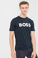 BOSS Tricou din bumbac cu logo Thinking Barbati