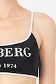 Iceberg Fürdőruhafelső kontrasztos logómintával női