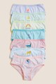 Marks & Spencer Раирани памучни бикини, 7 чифта Момичета