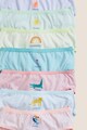 Marks & Spencer Раирани памучни бикини, 7 чифта Момичета