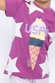 U.S. Polo Assn. Десенирана тениска и бермуди - 2 части Момичета