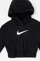Nike Bő fazonú kapucnis sportpulóver logóval Lány