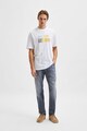 Selected Homme Тениска от органичен памук с щампа Мъже