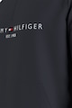 Tommy Hilfiger Normál fazonú tartalmú pulóver cipzáros hasítékkal és hímzett logóval férfi