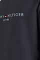 Tommy Hilfiger Normál fazonú tartalmú pulóver cipzáros hasítékkal és hímzett logóval férfi