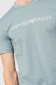 Emporio Armani Tricou cu imprimeu logo contrastant si decolteu la baza gatului Barbati