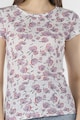COLIN'S Kerek nyakú virágmintás póló női