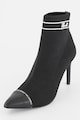 Karl Lagerfeld Боти с дизайн на чорап и кожа Жени