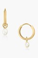 INDIRA Cercei placati cu aur de 14K decorati cu perle naturale Femei