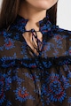 EMME Bluza semitransparenta cu model floral Fuoco Femei