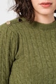 EMME Cuba csavart kötésmintás pulóver női