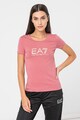 EA7 Tricou slim fit cu imprimeu logo Femei