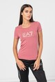 EA7 Tricou slim fit cu imprimeu logo Femei