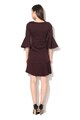 Zee Lane Collection Rochie texturata violet pruna cu maneci clopot Femei