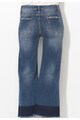 Zee Lane Denim Jeansi crop evazati albastri cu terminatii franjurate Femei