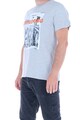 KVL by KENVELO Kerek nyakú póló felirattal és fotómintával férfi