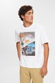 EDC by Esprit Тениска с овално деколте и фотопринт Мъже