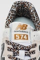 New Balance ew Balance, 574 nyersbőr és hálós anyagú sneaker állatmintás részletekkel női