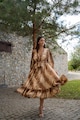 MIAU by Clara Rotescu Taylor állatmintás selyemtartalmú ruha női