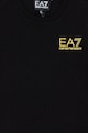EA7 Kerek nyakú pamutpóló logóval Fiú