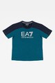 EA7 Памучна тениска с цветен блок Момчета
