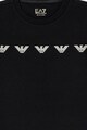 EA7 Тениска с памук с лого Момичета