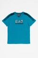 EA7 Тениска с овално деколте и лого Момчета