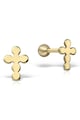 iNGRiKO Cercei in forma de cruce, din aur de 14K Fete