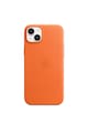 Apple Husa de protectie  Leather Case with MagSafe pentru iPhone 14 Plus, Orange Femei