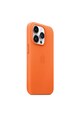 Apple Husa de protectie  Leather Case with MagSafe pentru iPhone 14 Pro, Orange Barbati