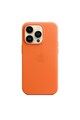 Apple Husa de protectie  Leather Case with MagSafe pentru iPhone 14 Pro, Orange Barbati