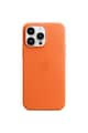 Apple Husa de protectie  Leather Case with MagSafe pentru iPhone 14 Pro Max, Orange Barbati