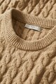 Mango Пуловер Mars с овално деколте и плетка осморка Мъже