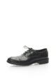 Zee Lane Pantofi Oxford negri de piele cu aspect uzat Barbati