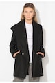 Zee Lane Collection Fekete Kabát Nagy Hajtókával női