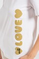 Love Moschino Памучна тениска с овално деколте Жени